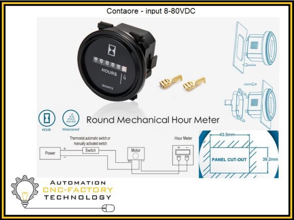 CONTAORE ANALOGICO INPUT 8-80VDC