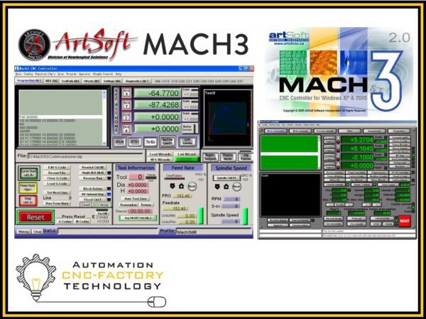 Software MACH3 per 
CONTROLLO CNC