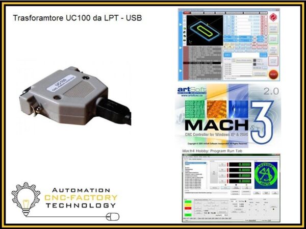 UC100 adattatore LPT-USB per software UCCNC